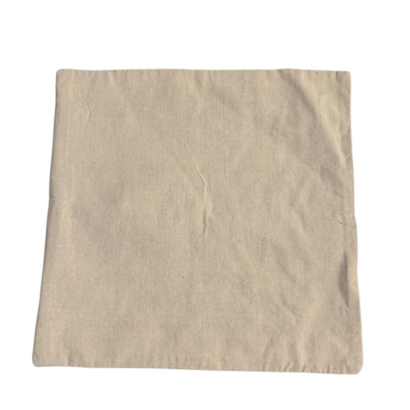 Multicolor Orange Geometric Embroidered Square Zip Closure Pillow Case Cover - Picture 3 of 4